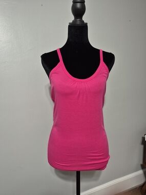 Banana Republic Pink Tank Top Cami Stretch Basic Size Large